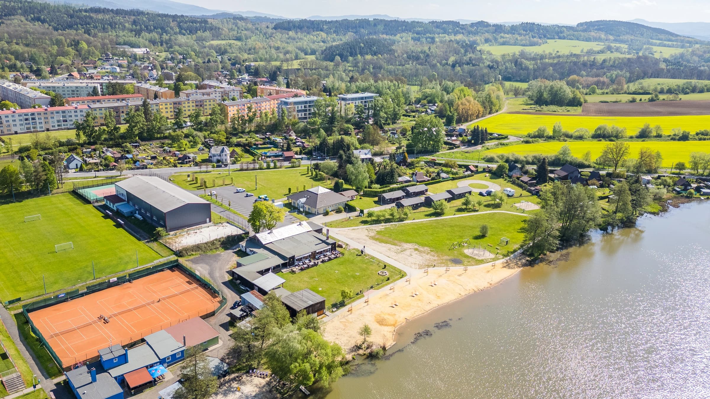 BeachCamp aerial view
